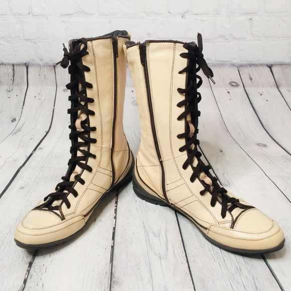 Khrio retro lacy up boots - Picture 6 of 9